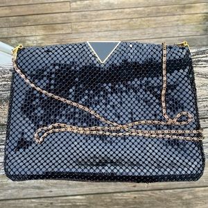 Vintage Black Metal Mesh Handbag